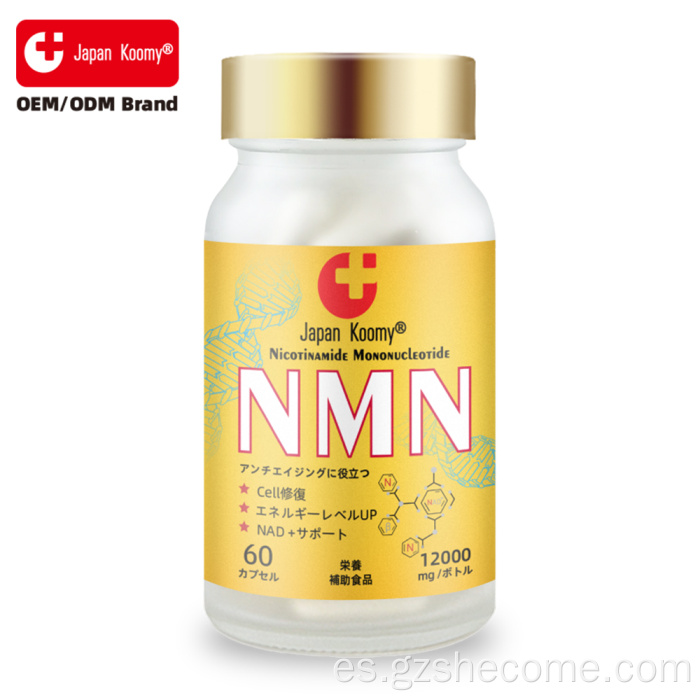 Shecome NMN Cápsulas 12000mg Energía Celular NAD+ Soporte
